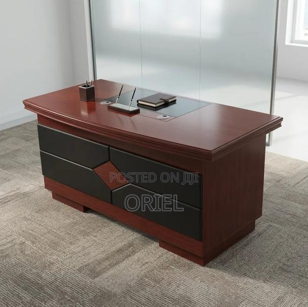 Office Desk : 1.4M Corporate Mahogany Desk - thumbnail 13