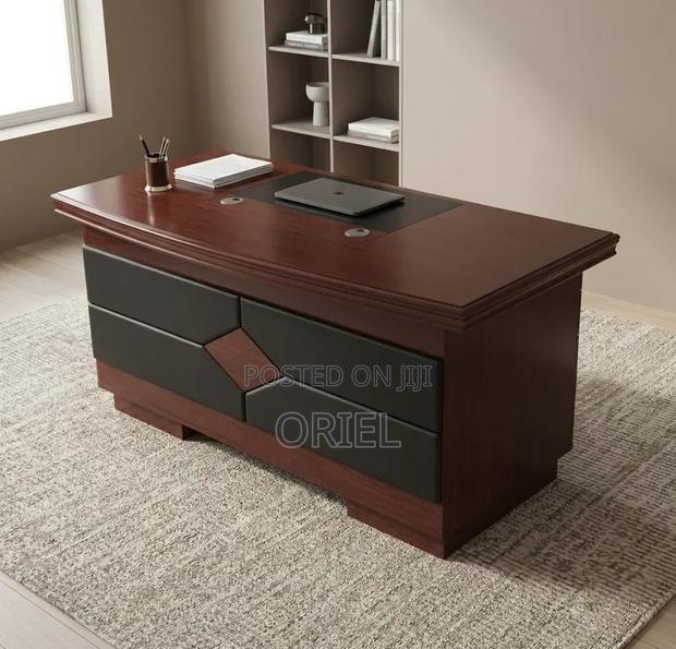 Office Desk : 1.4M Corporate Mahogany Desk - thumbnail 15