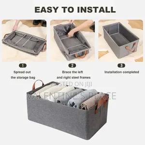 Foldable Clothes Storage Bag / Laundry Bin *Size;47x29x20cm