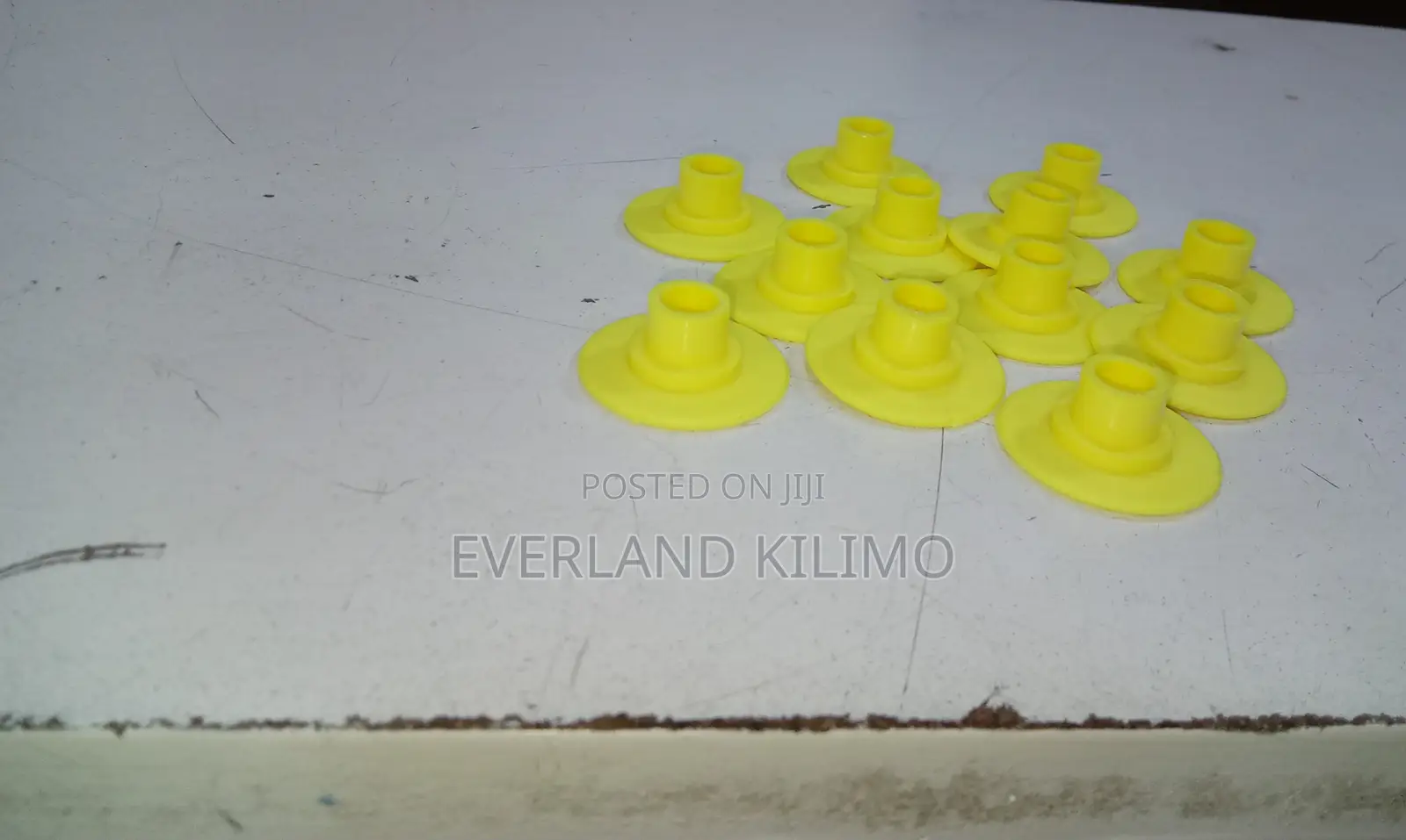 Sheep Durable Round Ear Tag Yellow - Each