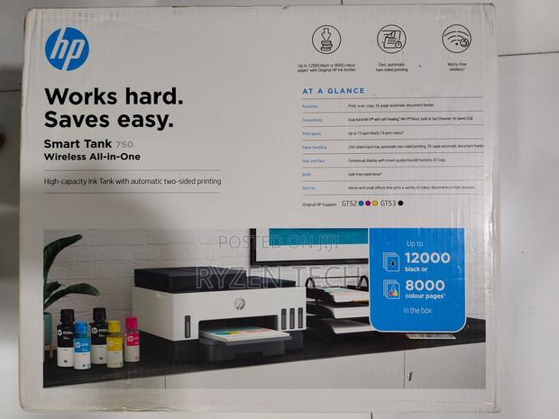 HP Smart Tank 750 WiFi Duplex All-in-One Printer