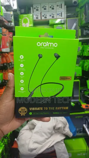 Oraimo Necklace Lite OEB 311 30HRS Call Vibration Wireless Headphones