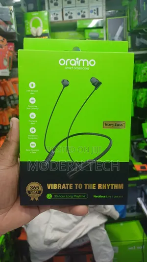 Oraimo Necklace Lite OEB 311 30HRS Call Vibration Wireless Headphones