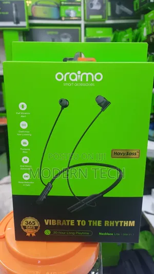 Oraimo Necklace Lite OEB 311 30HRS Call Vibration Wireless Headphones