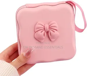 *Cute Bow Heart Design Sanitary Pad / Cable Organizer