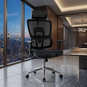 Office Chairs; Orthopedic Fabric Office Seat With Adjustable Backrest