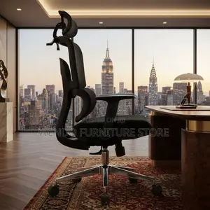 Office Chairs; Orthopedic Fabric Office Seat With Adjustable Backrest