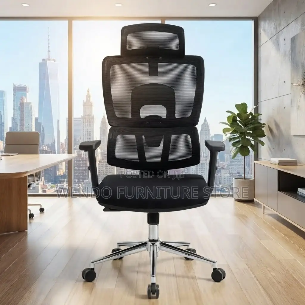 Office Chairs; Orthopedic Fabric Office Seat With Adjustable Backrest