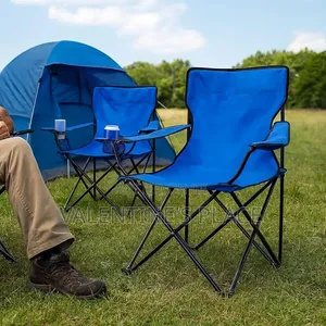Foldable Metallic Frame Waterproof Canvas Camping Chair