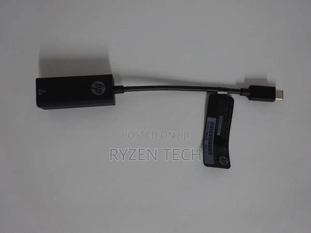 HP USB-C to RJ45 Adapter - Black - V7W66AA
