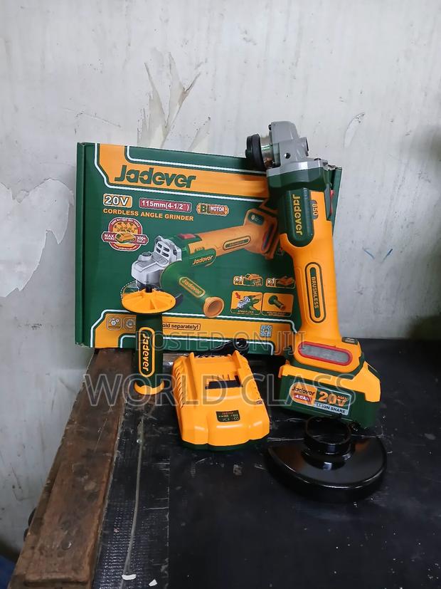 Jadever 20V Cordless Angle Grinder Is 850W.