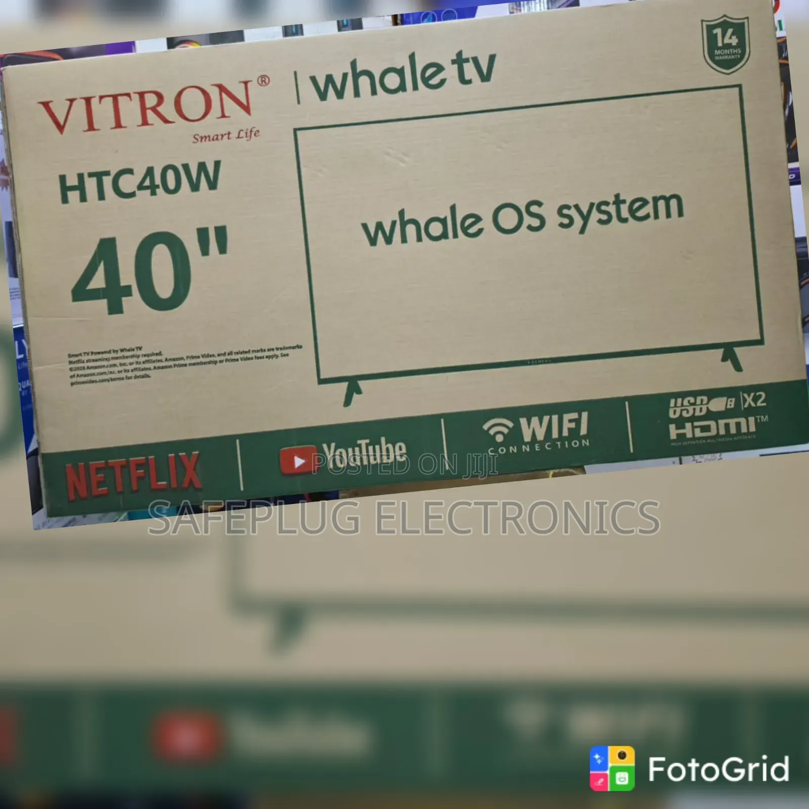 Vitron 40-Inch Whale Smart TV – Full HD LED Television