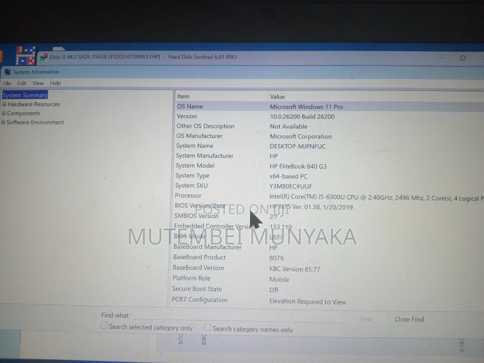Laptop HP EliteBook 840 G3 8GB Intel Core i5 SSD 256GB