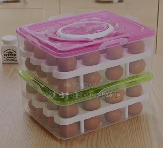 2 Layers 32pc Egg Tray Orgnizer