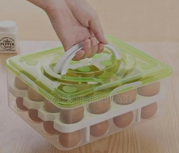 2 Layers 32pc Egg Tray Orgnizer - thumbnail 2