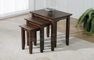 Nesting Table; Traditional Mahogany Nesting Coffee Table Set