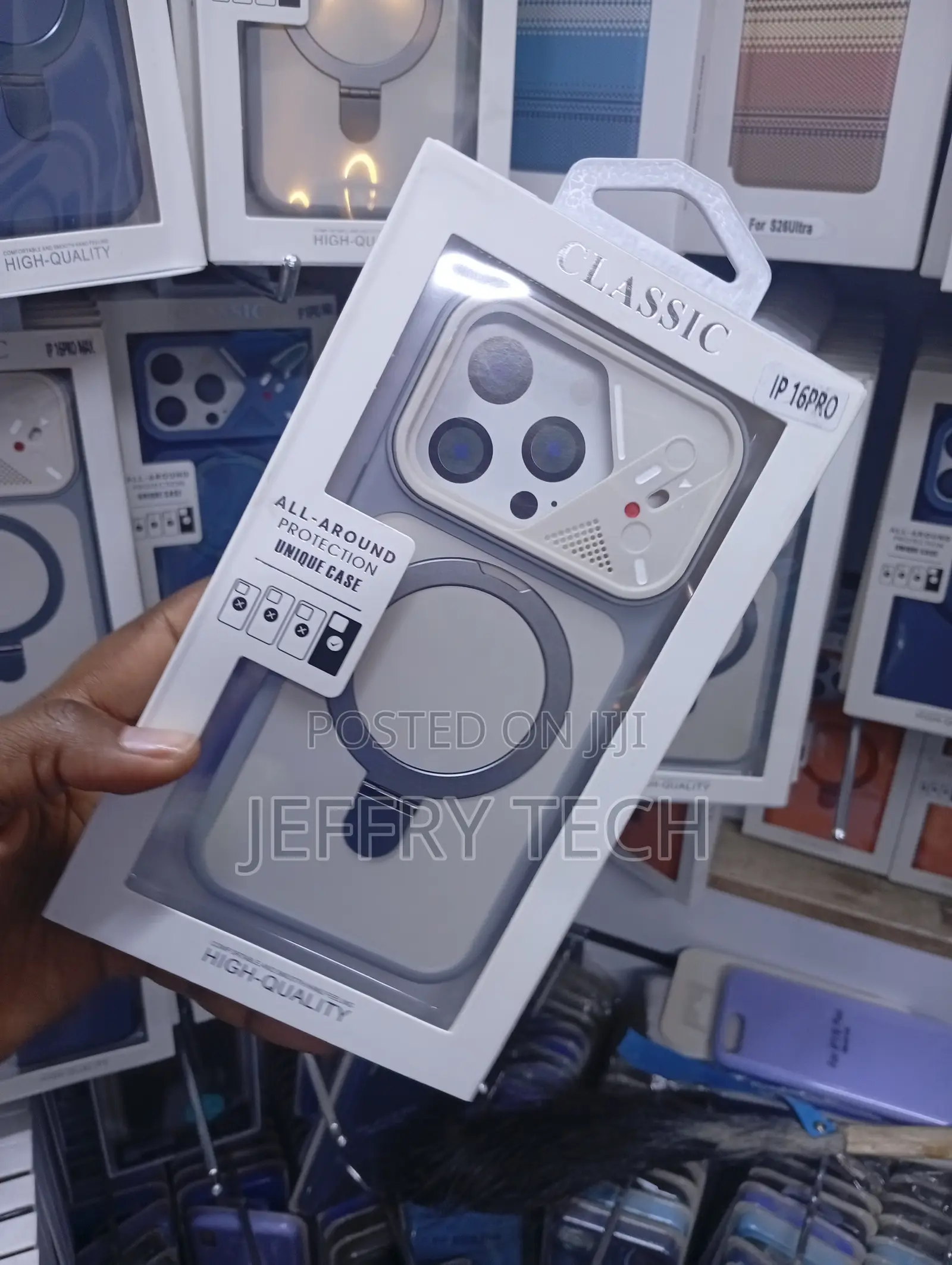 Classic IP 16 Pro MagSafe Mecha Armor Case Designed With Camera Module