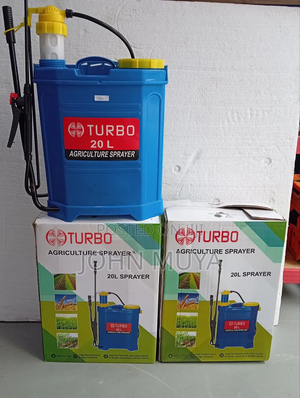 20-Liter Backpack Liquid Sprayer Ideal for Farmers/Construction/Lawns