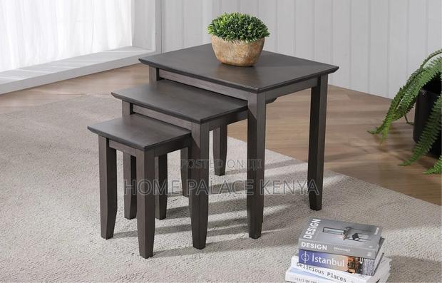Nesting Table; Traditional Mahogany Nesting Coffee Table Set - thumbnail 8