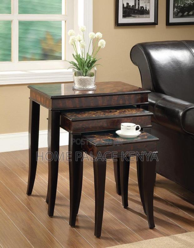 Nesting Table; Traditional Mahogany Nesting Coffee Table Set - thumbnail 12