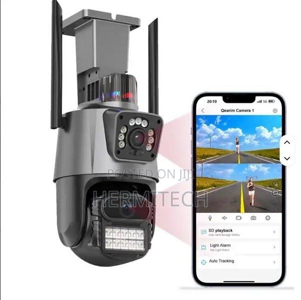 Dual Lens 4G Security Camera With SIM Slot and 360° PTZ View