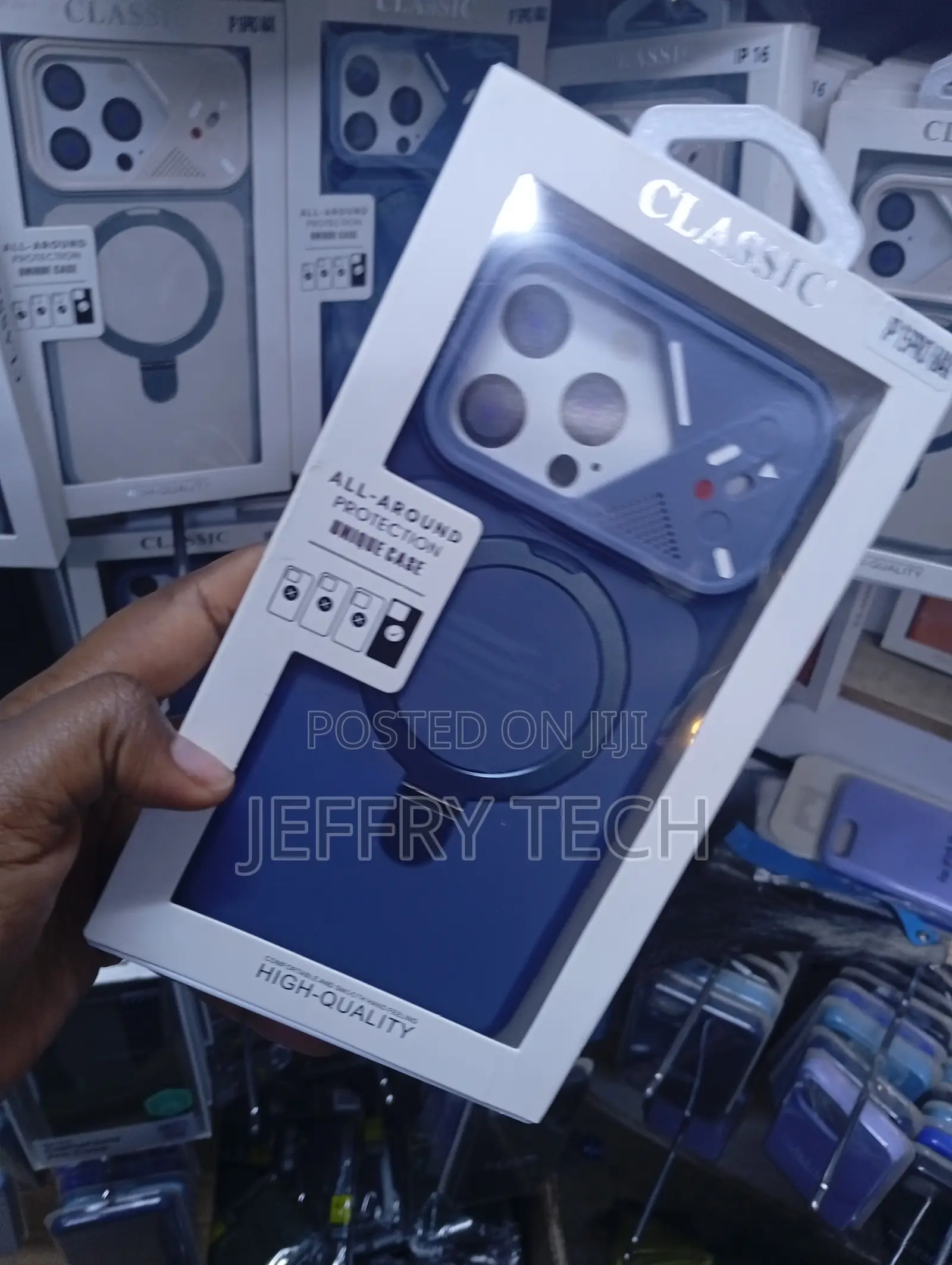 Magnetic Ring Kickstand and a Camera Shield for the iPhone 15 Pro Max