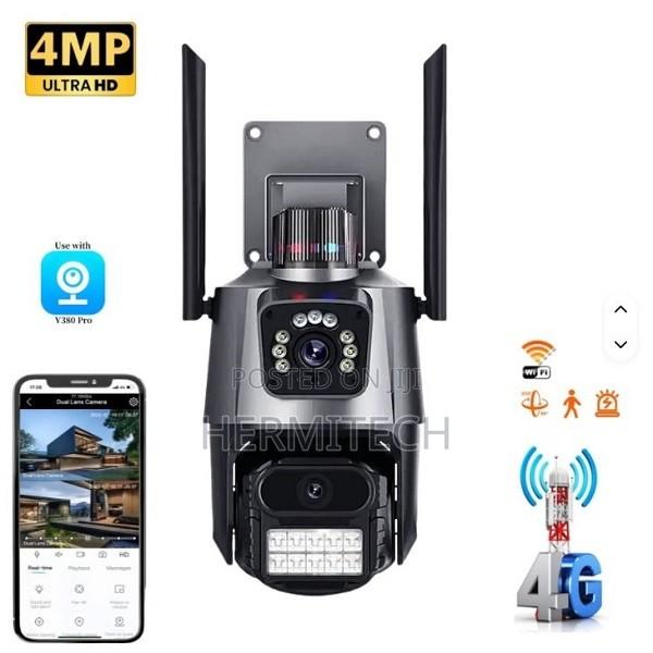 4G SIM Dual Lens CCTV With 6MP Imaging and Intelligent PTZ