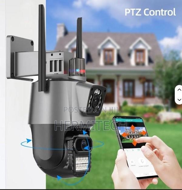 Dual Lens 4G Outdoor CCTV With SIM Slot and Mobile Monitoring