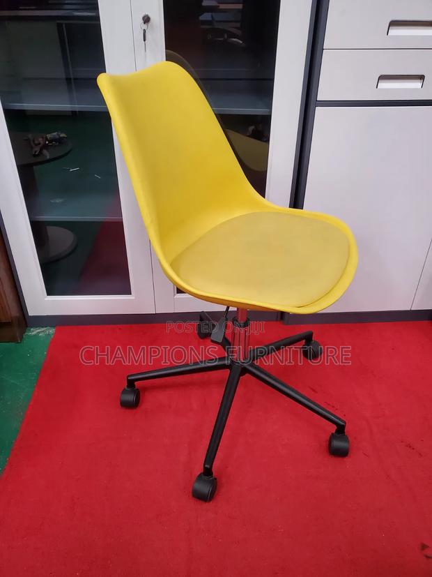 Yellow Swivel Task Chair - thumbnail 2