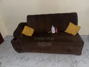 3 Seater Brown Sofa