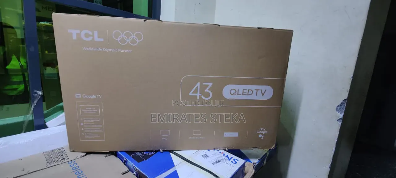 TCL 43" Inch QLED Smart Google Television, Full HD HDR Display, Dolby