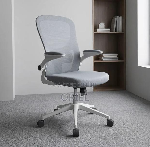 Office Chair : Gray Backrest Office Chair - thumbnail 2