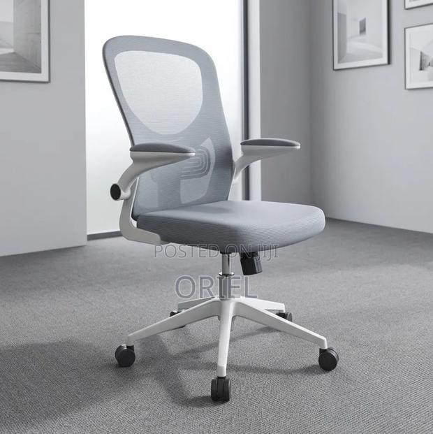 Office Chair : Gray Backrest Office Chair - thumbnail 3