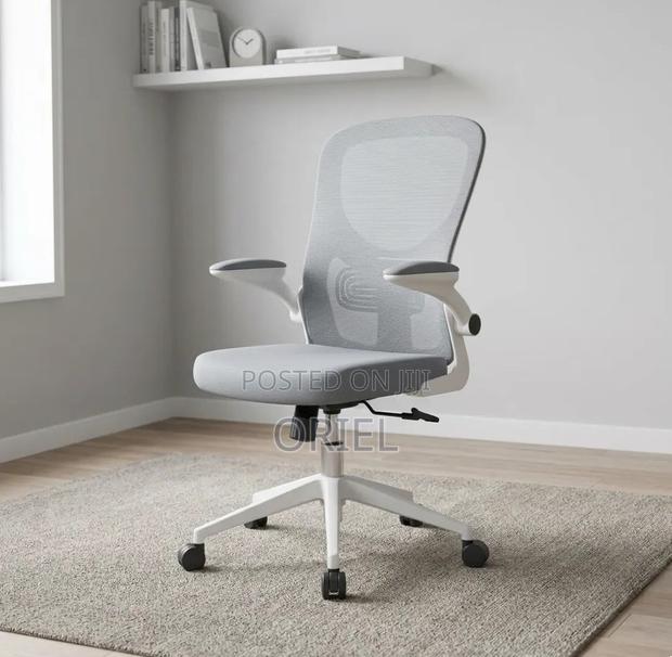 Office Chair : Gray Backrest Office Chair - thumbnail 4