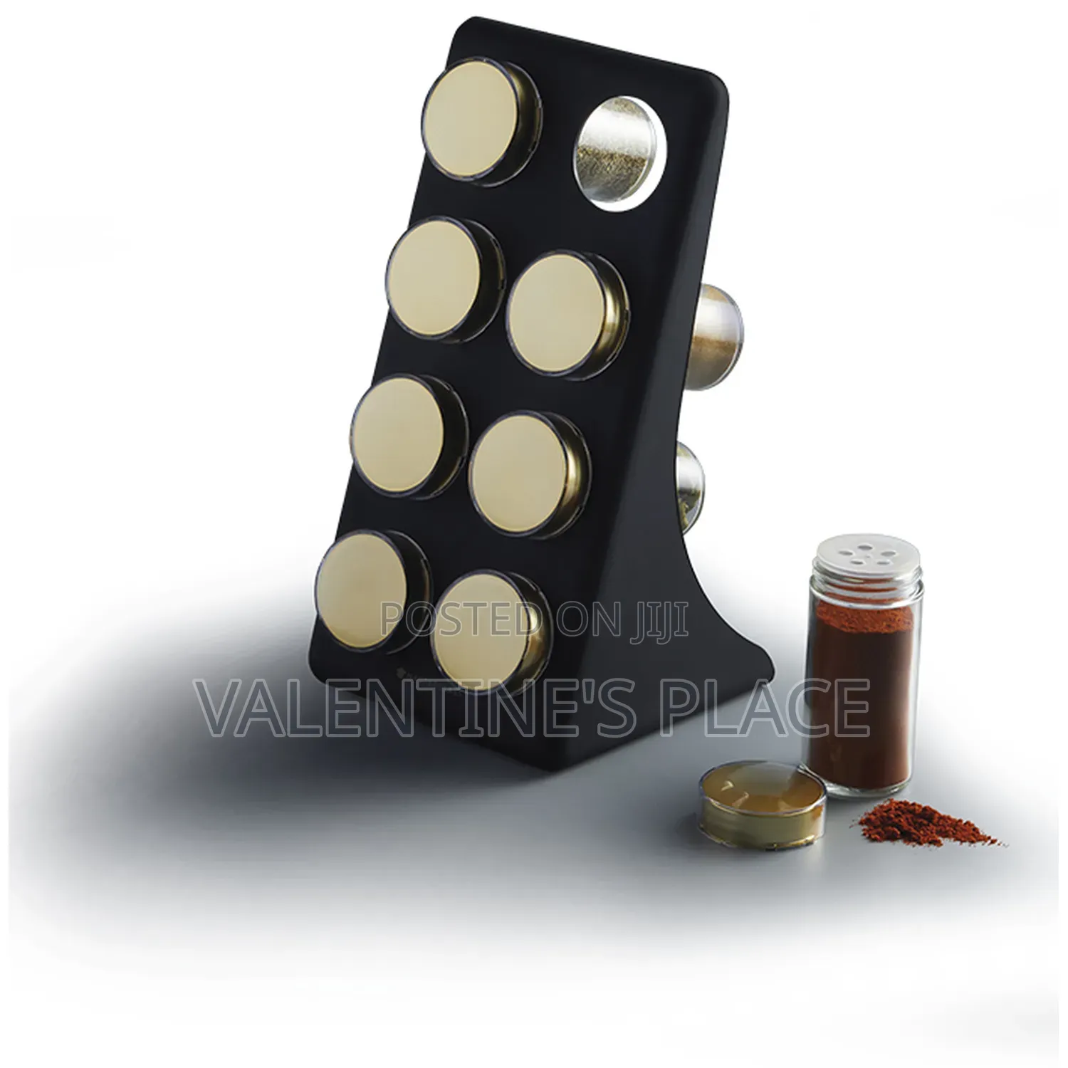 8 Jar Spice Rack (Slanted Rack 90ml Glass