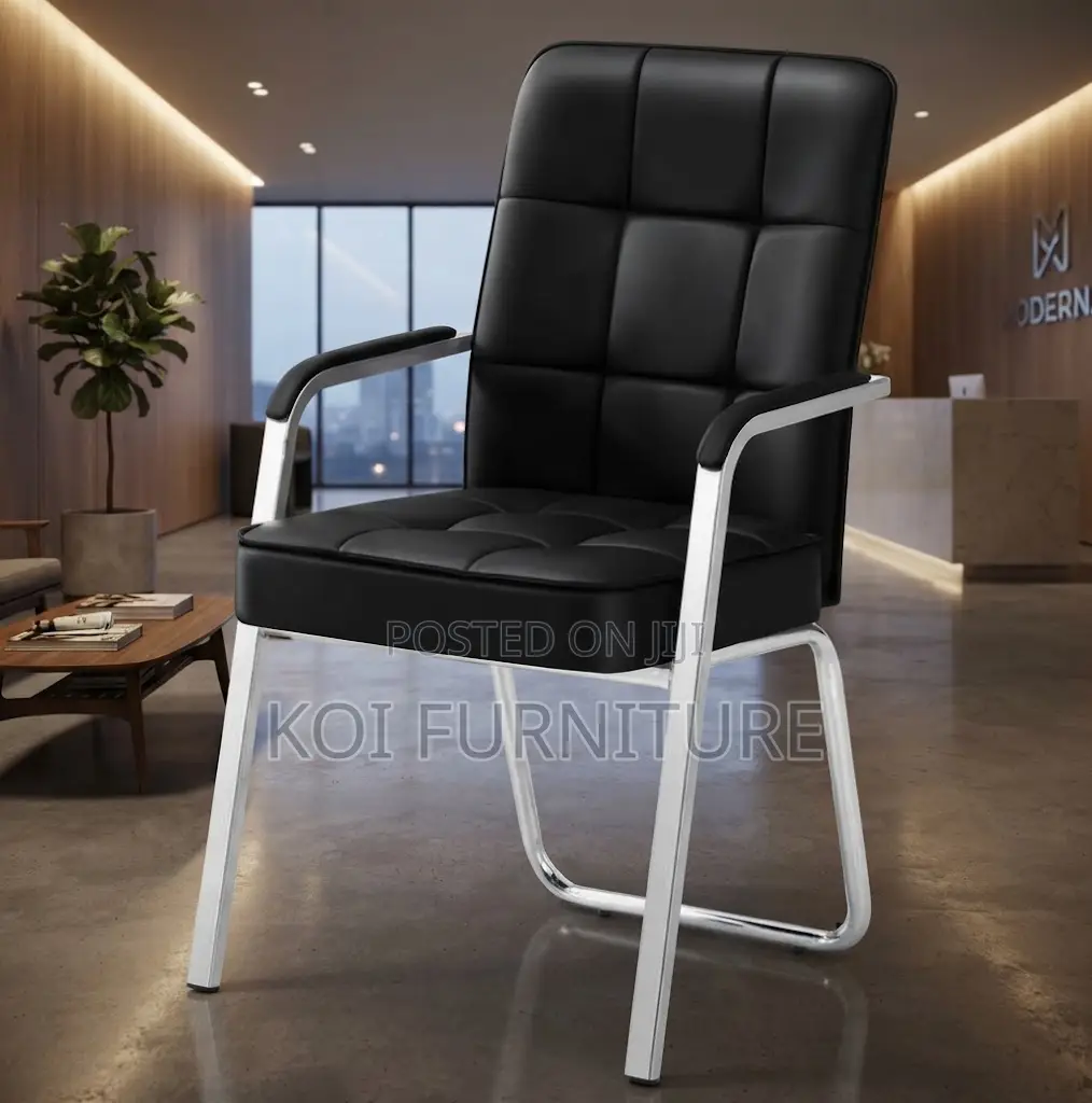 Office Chairs; Mid Back Leather Home Office Visitor Chair