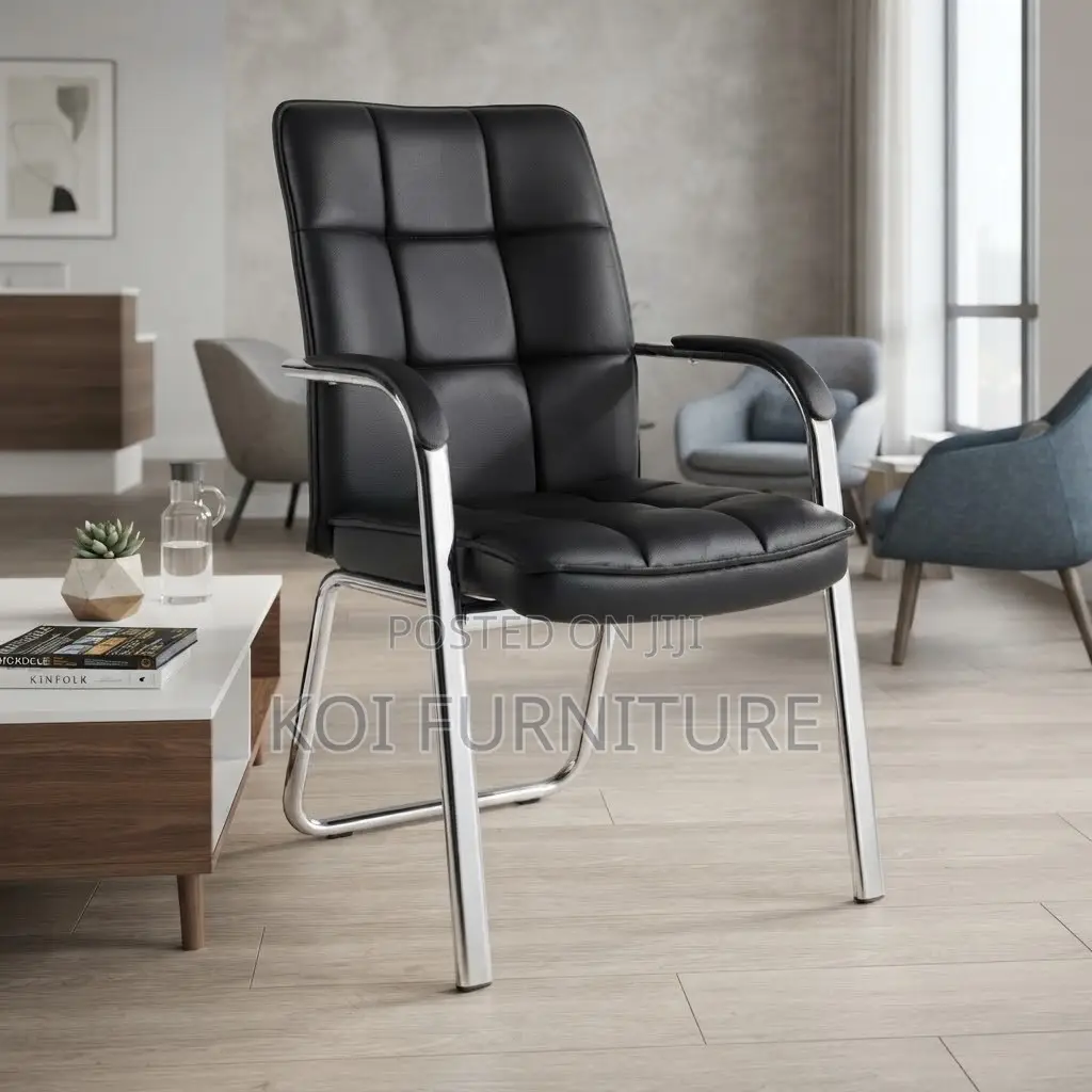Office Chairs; Mid Back Leather Home Office Visitor Chair