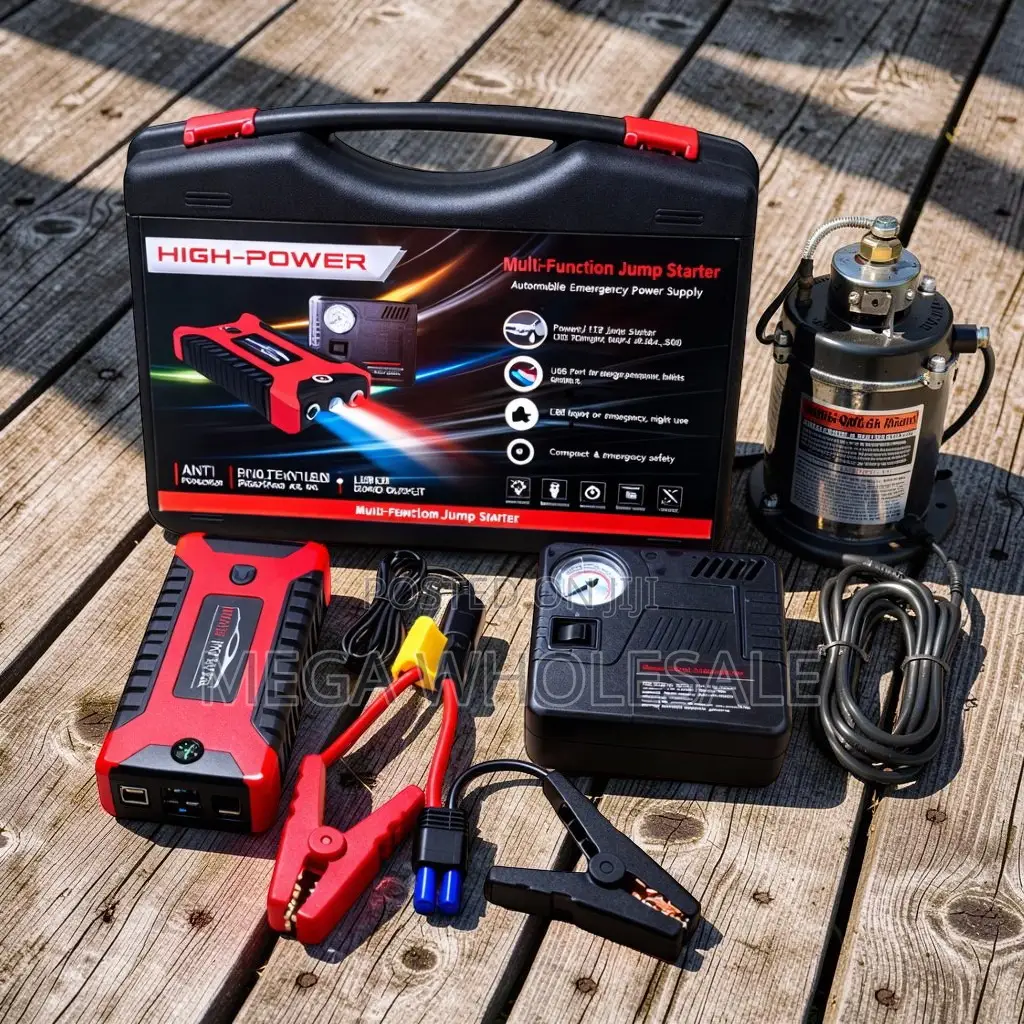 Manufacturer Prices 12V 99800mAh Car Jump Starter With Air Compressor