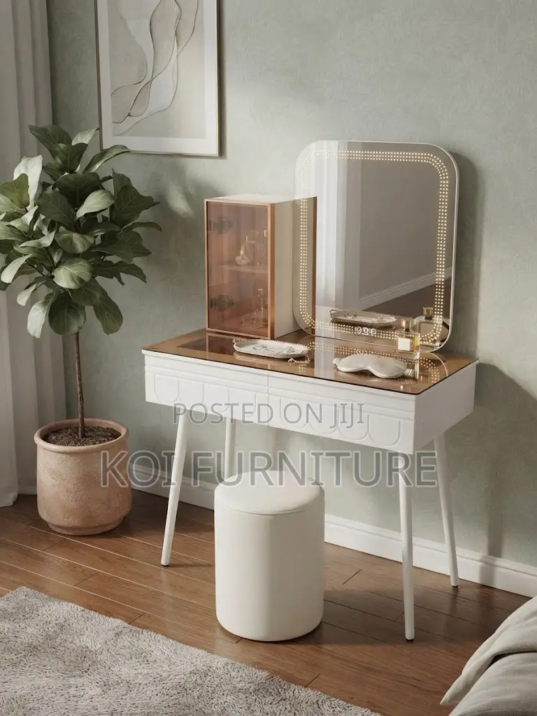 Dressers; Golden Dressing Vanity Table