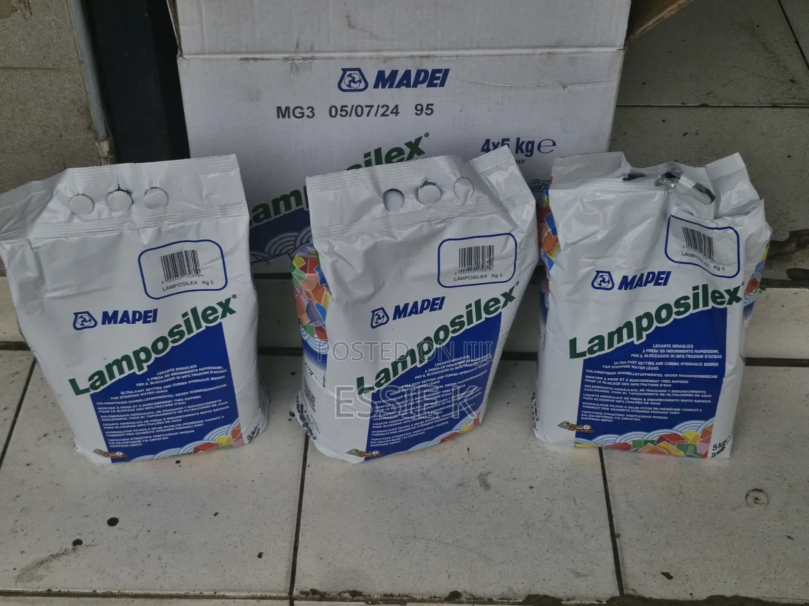 Mapei -Mapei Lamposilex Waterplug 5kgs Lamposilex