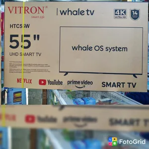 Vitron 55-Inch Whale OS Smart UHD TV – Netflix, YouTube