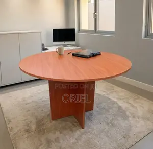 Office Table : 120CM Round Conference 4-Seater Meeting Table