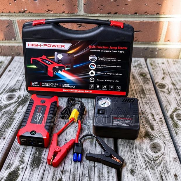 Prices 12V 99800mAh Car Jump Starter With Air Compressor - main view