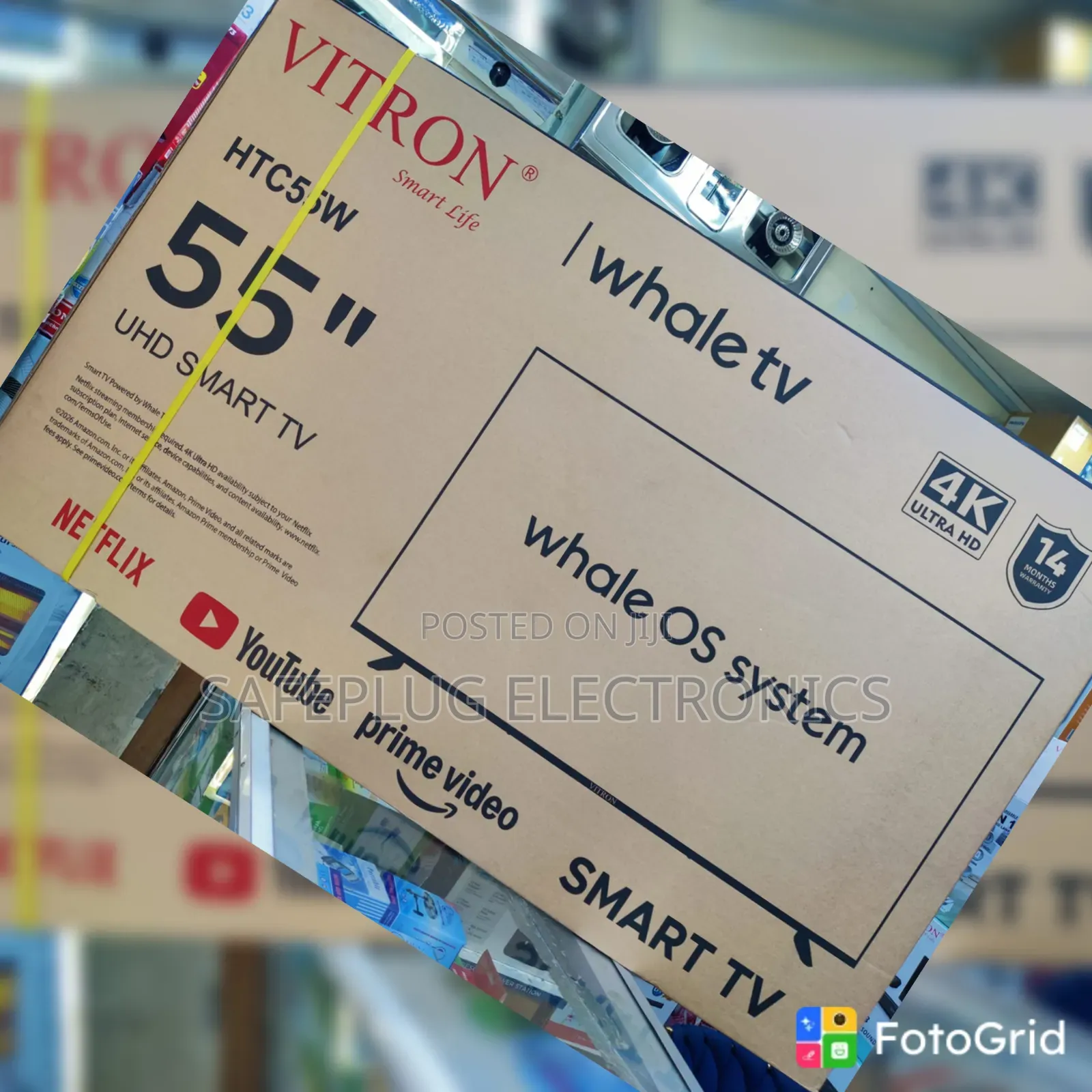 Vitron Whale 55′′ Smart UHD TV – Big Screen Entertainment
