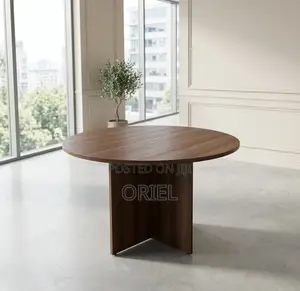 Office Table : 120CM Round Conference 4-Seater Meeting Table