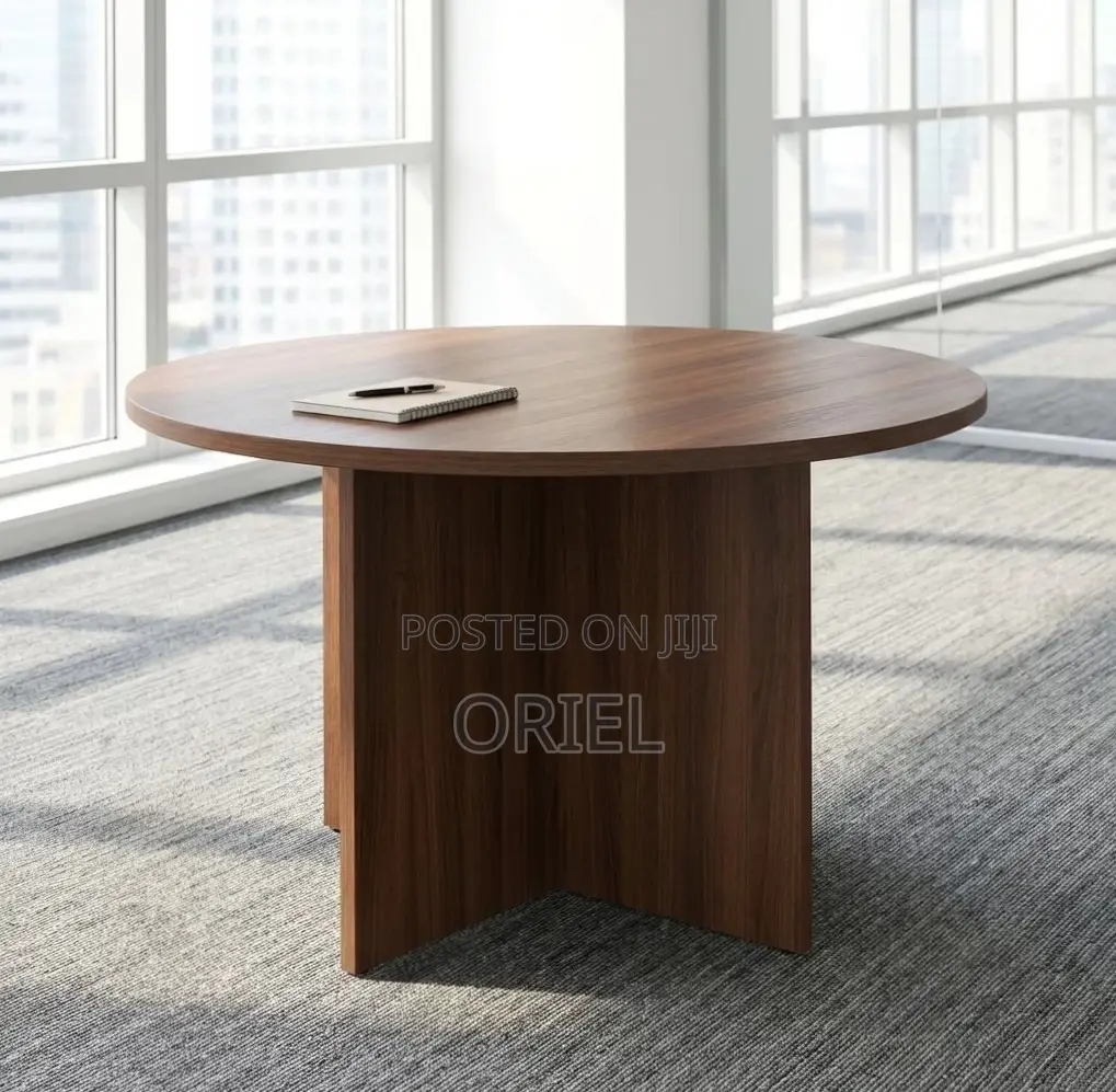 Office Table : 120CM Round Conference 4-Seater Meeting Table