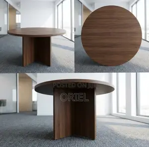 Office Table : 120CM Round Conference 4-Seater Meeting Table