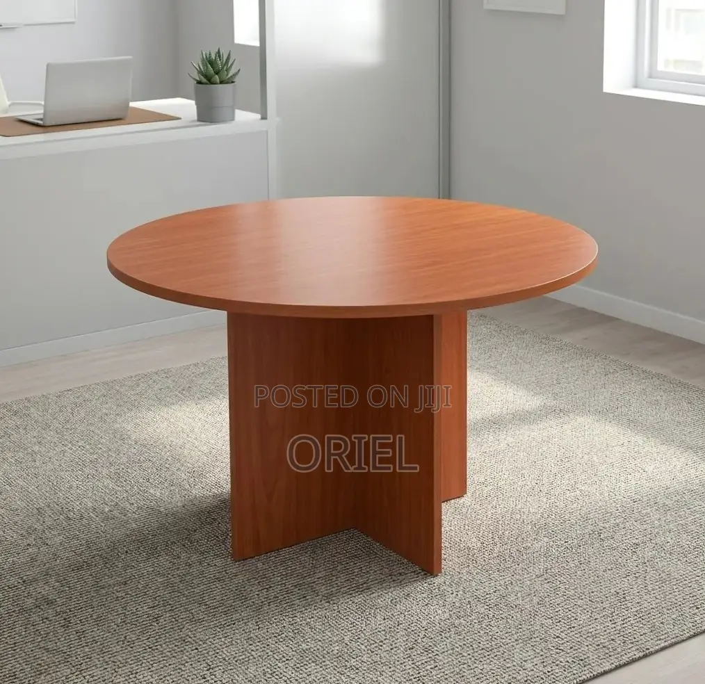 Office Table : 120CM Round Conference 4-Seater Meeting Table