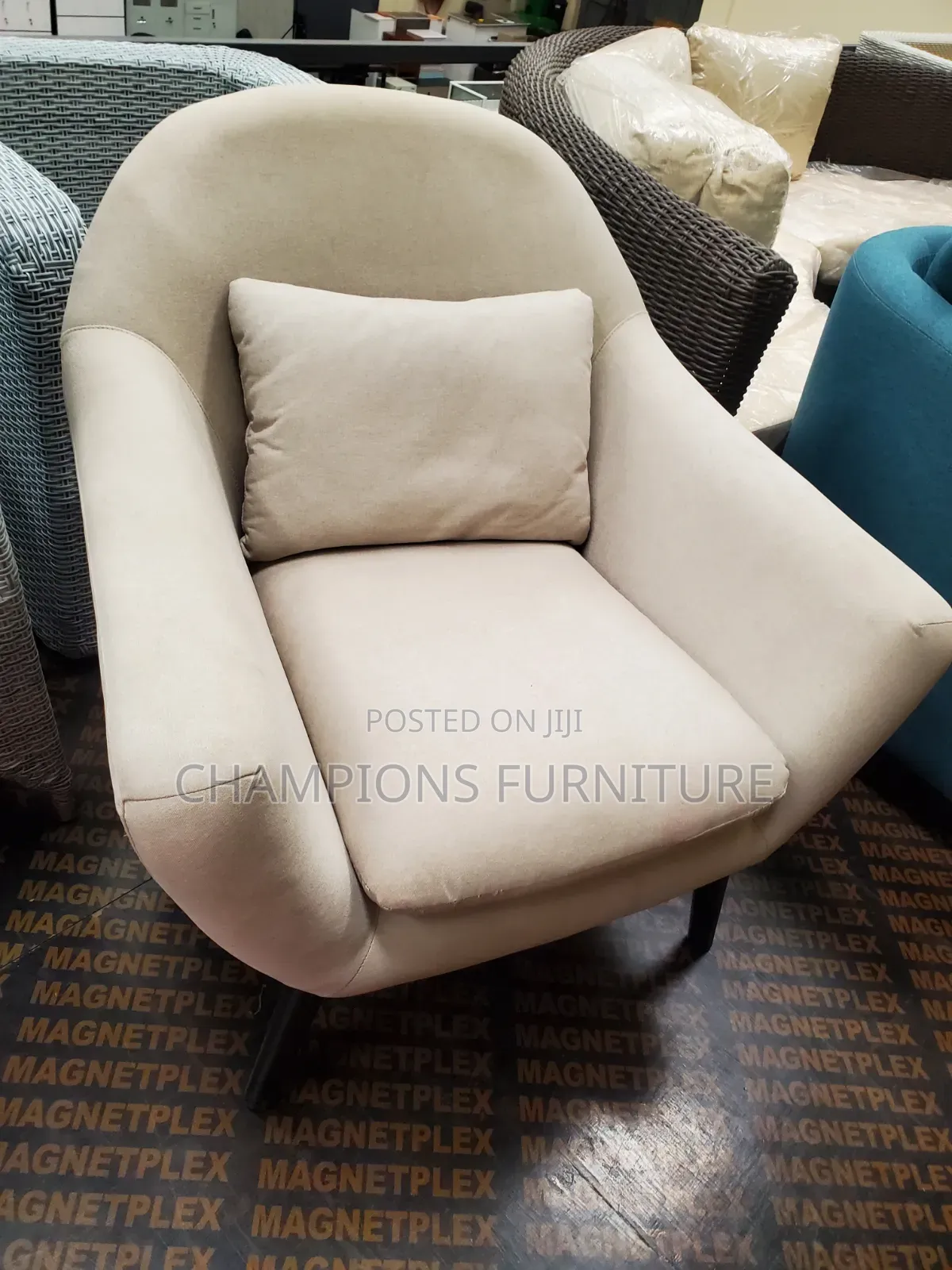 Accent Armchair With Lumbar Pillow