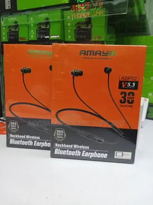 Amaya Asp02 30 Hours Wireless Neckband Bluetooth Earphones
